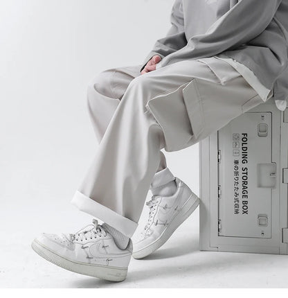 Streetwear Black Mens Harem Joggers Pants Men Cargo Pants 2024 Hip Hop Casual Pockets Sweatpants Male Oversized Fashion Trousers
