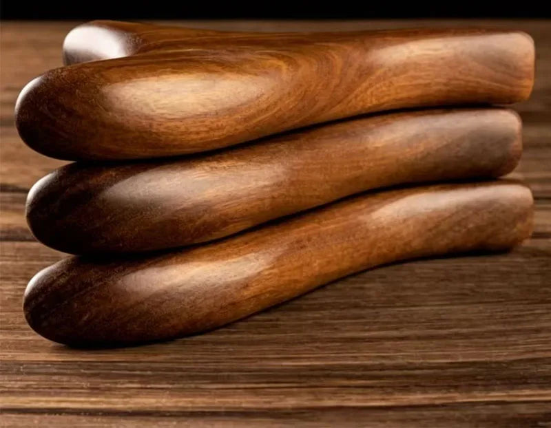 Sandalwood Massage Comb Trigger Point GuaSha Tool Multifunctional Foot Soles Stick Body Hand Neck Back Massage Meridian Scraping