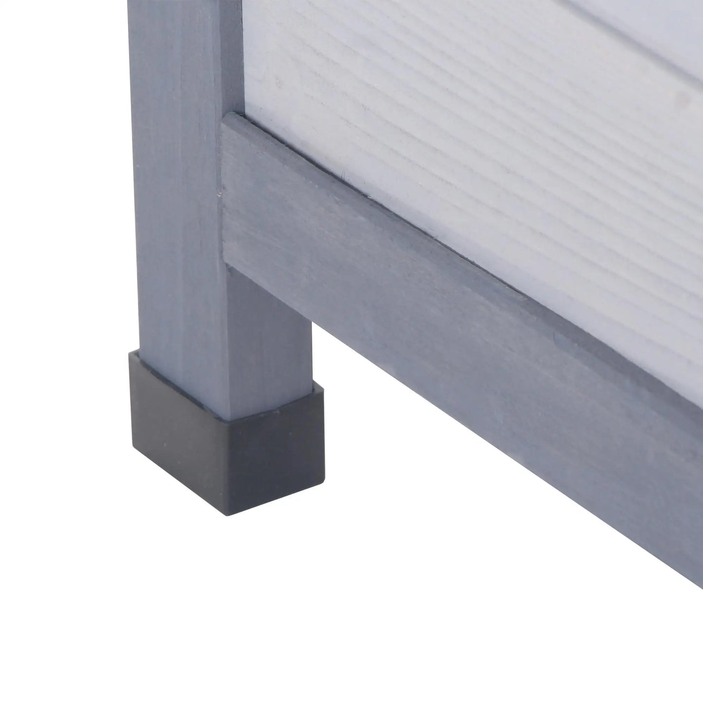 Gray Square Wooden Pet Cage for Small Animals Such as Rabbits, with Assembly Required, Made in Spain.