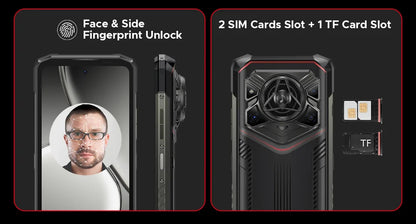 DOOGEE Blade20 Pro Rugged Phone 125dB Speaker Gemini AI 11800mAh Battery 6.6'' Display Android 15 Global Version Smartphone NFC