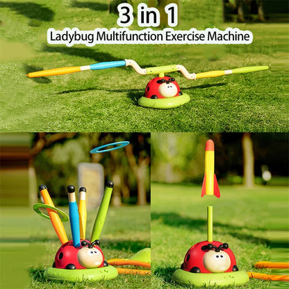 4 Styles Ladybug Sport Entertainment Baseball Toy Game Rope Skipping Machine Ferrule Jump Rocket Launcher Outdoor Play For Boy