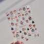 Luxury 5D Floral Nail Art Stickers Gold Silver Chinese Style Metal Frame Shiny Crystal Rhinestone Self Adhesive Manicure Decal