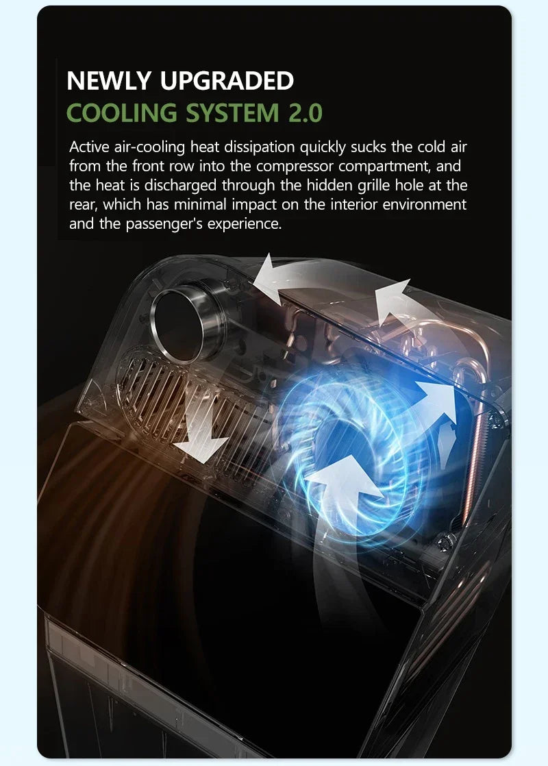 NovaAcc 16L Car Refrigerator Portable Compressor Freezer Cooler Fridge for Tesla Model Y 2017-2024 Outdoor Camping Accessories