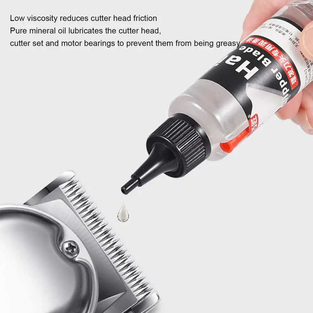 Trimmer lubricating oil Hair scissors lubrication Reduce metal friction No odor For hair cutting tool maintenance lubrication