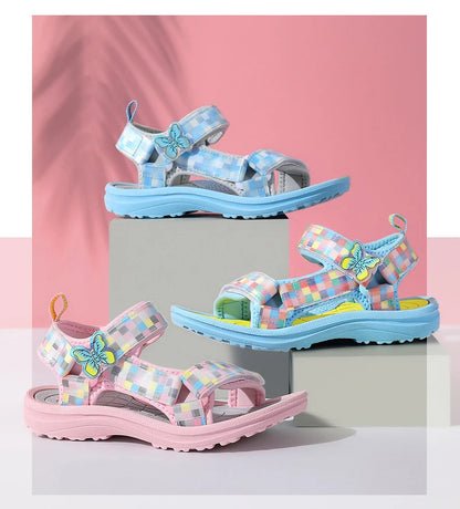 Summer Children Sandals Baby Girls Toddler Soft Non-slip Princess Shoes Baby Cute Pearl Princess Dance  Kids Performance Prop