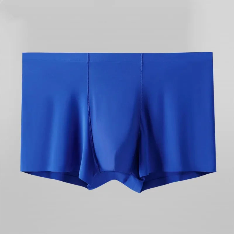 L-Xxxl Seamless Eisse Ide Boxer Men Solid Color Male Underpants Ultra Thin Sexy Underwear Summer Cool Trunk Shorts