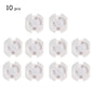 10pcs Baby Safety Child Electric Socket Outlet Plug Protection Security Two Phase Safe Lock Cover Kids Sockets Cover Plugs