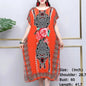 Casual Elegant Bohemian Printed Ethnic Style Retro Floral Woman Summer Street Wear Batwing Sleeve Loose Tunic Maternity Dress