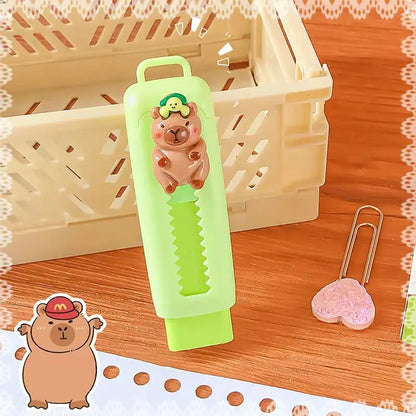 Kawaii Stationery Aesthetic stationery Office supplies school items Gift for kids Eraser  Cute Capybara  Eraser funny Rubber