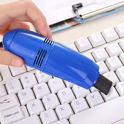 Keyboard Cleaner Mini USB Keyboard Vacuum Cleaner Portable Computer Cleaning Brush for Laptop PC Desk Dust Removal