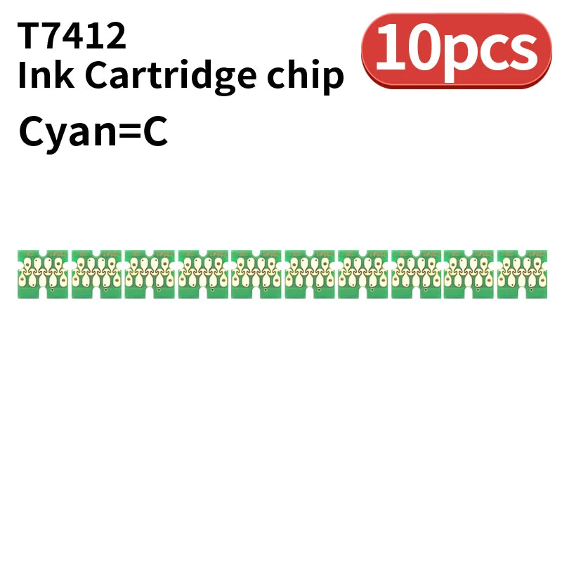 1set~50set T741X-T7414 T7411 T741X Ink Tank Chip For Epson SureColor F6200  F6270 F7270 F9270 F9300 F9330 F9340 F9360 F9370 CHIP