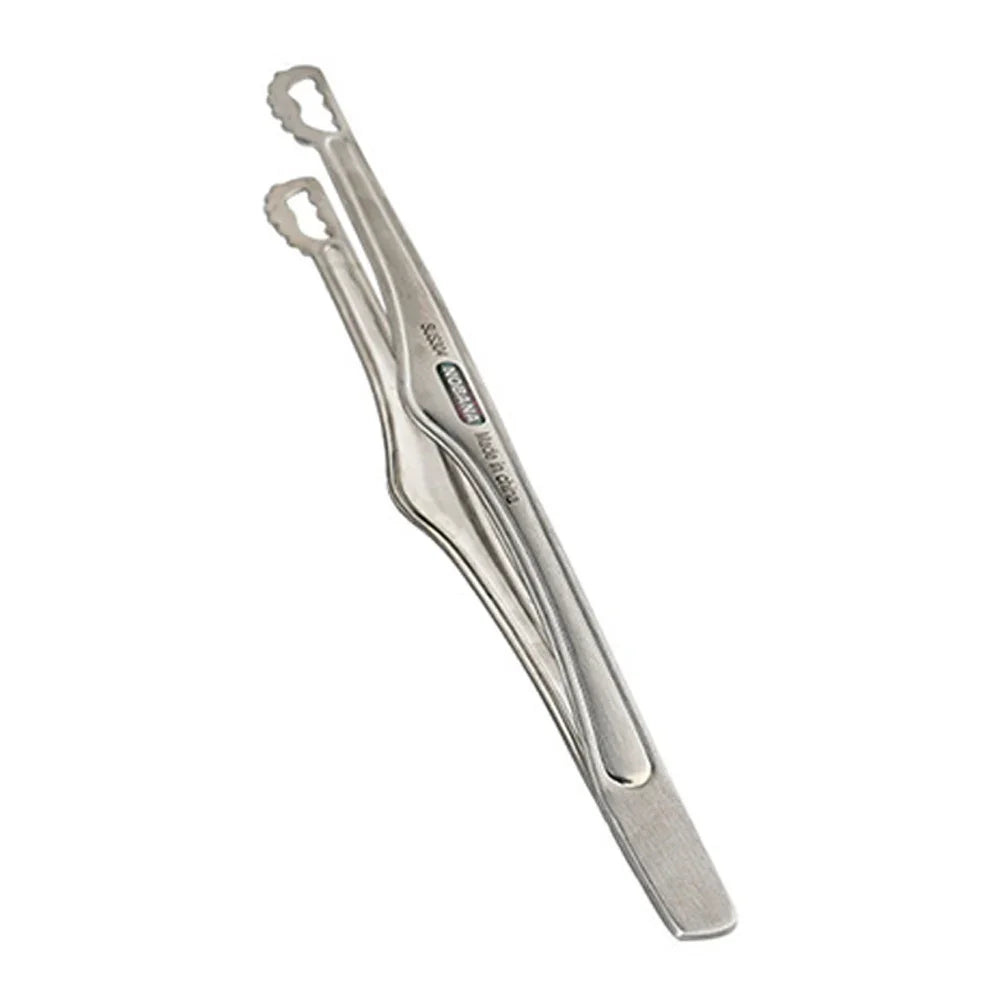 NOBANA Camping Clip Stainless Steel Kitchen Beef Food Tongs Ultralight Heat-Resistant Reusable Camping Cookware for BBQ Picnic