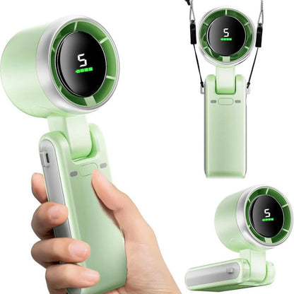 3-in-1 Fan, 5-speed, 3600mAh Rechargeable Lithium Battery, USB Charging, Travel Mini Fan