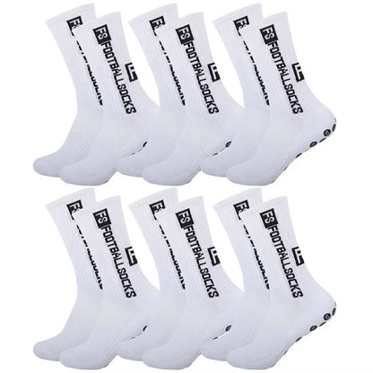 6Pairs Non Slip Grip Socks For Men Women Football Basketball Baseball Rugby Soccer Cycling Running Hiking Tennis Skateboard