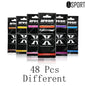 3-60Pcs X Version Car Air Refresher Car Suspension Decoration Home Bathroom Refresher Natural Perfume Car Interior Hanging Paper