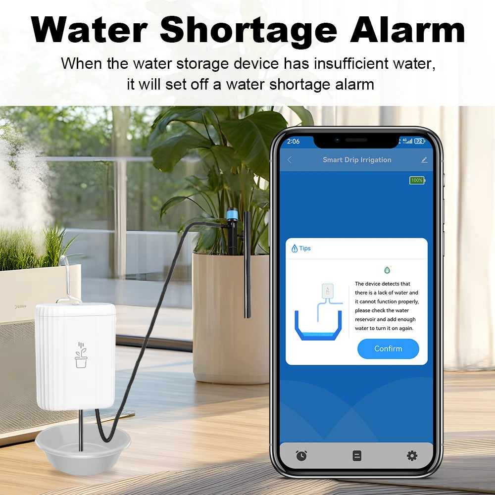 WiFi Smart Life Automatic Drip Irrigation System Kit Garden Irrigation Controller Plant Phone APP Control Watering Timer Device