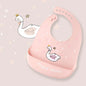 Soft Silicone Baby Bibs Boys Girls Stuff Waterproof Bib Feeding Infant Newborn Cartoon Aprons Toddlers Bibs Burp Cloths Bandana