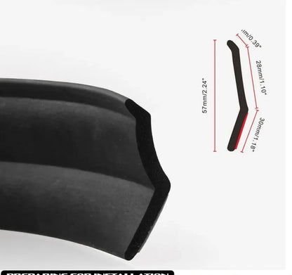 Universal Front Bumper Spoiler Lips Car Bumper Lip Protection Stickers Car Front Bumper Lip Rubber Car Bumper Protectors