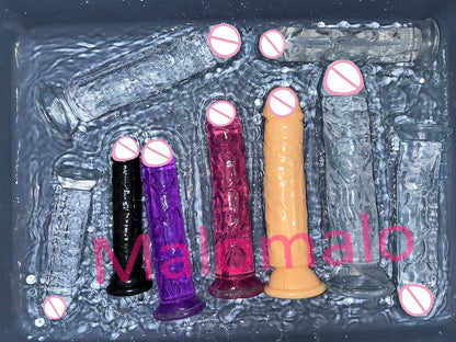 Cheap Realistic Butt Plug Jelly Dildo 5 Sizes Man Women Anal Sex Toys Gay Suction Cup Big Dick Soft Masturbators Small Penis