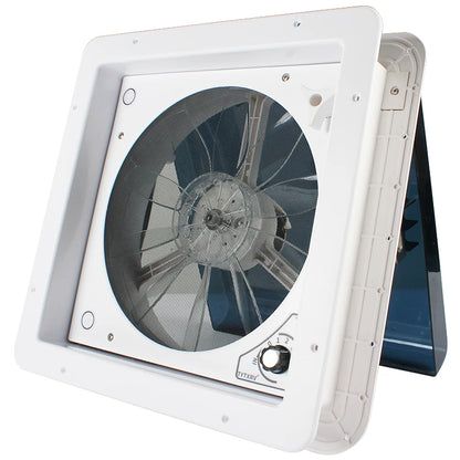 TYTXRV Caravan Accessories 11'' 12V CE RV Roof Vent Fan Manual Lifting Skylight Exhaust Fan for Camper Motorhome Travel Trailer