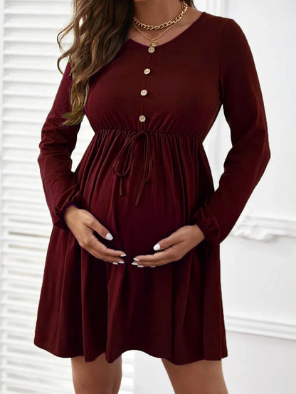 Maternity Dresses Photoshoot Women Clothes Summer Striped Short Sleeve Pregnant Button-down Casual Dress Fashion Shirt Clothing