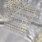 Gold Silver Metal Nail Stickers Dark Retro High-end Cross Nail Art Accessories Sticker Back Blue Nails 3D Decorations Decals DIY