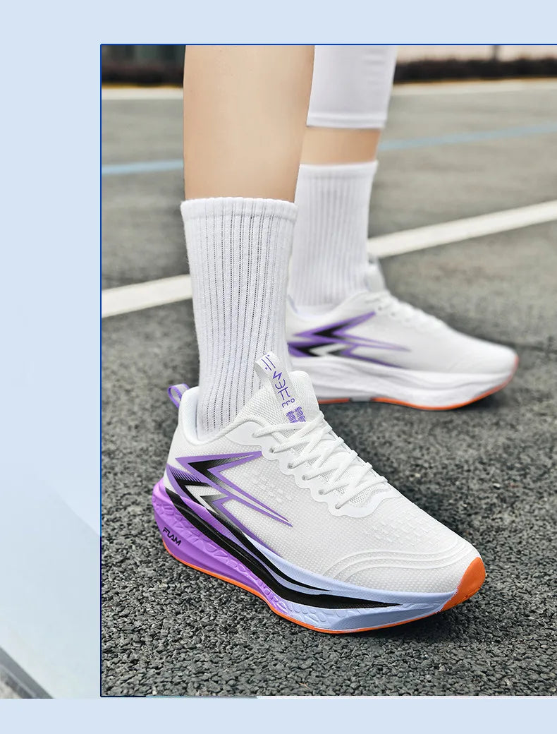 Men Running Shoes Speciality Marathon Sports Shoes Breathable Lightweight Carbon Board Women's Trend Athletic Sneakers Women