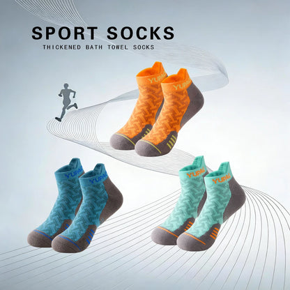 1/3 Pairs New Men's Professional Sports Short Socks Thick Towel Quick Dry Wicks Men's Fitness Running Ankle Socks For Man Gift