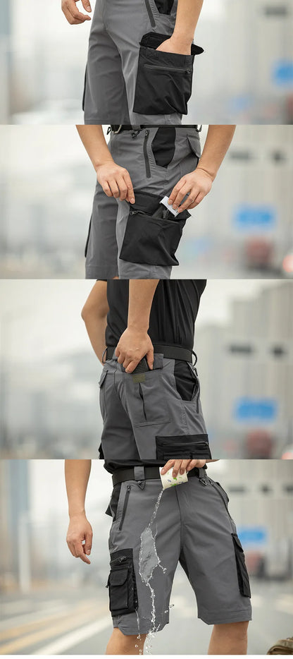 Men's Tactical Cargo Shorts Quick Dry Lightweight Multi-Pocket Military Style for Hiking Fishing Camping Work Summer Outdoor