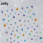 1PC 5D Korean Bronzing Nail Stickers Japanese Gold Silver Star Moon Luxury DIY Nail Art Decoration Decals Manicure Accessories