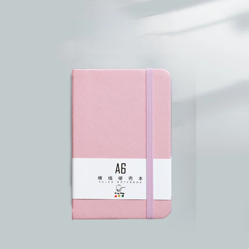 96Page/This pink colorA6 A7Portable Notebook，Simple Mini Notebook Office Memo，Student Office Diary Planner Pocket Notebook