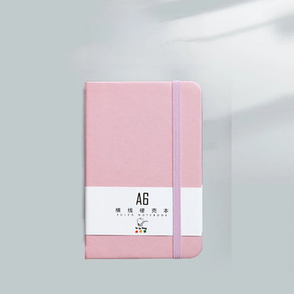 96Page/This pink colorA6 A7Portable Notebook，Simple Mini Notebook Office Memo，Student Office Diary Planner Pocket Notebook