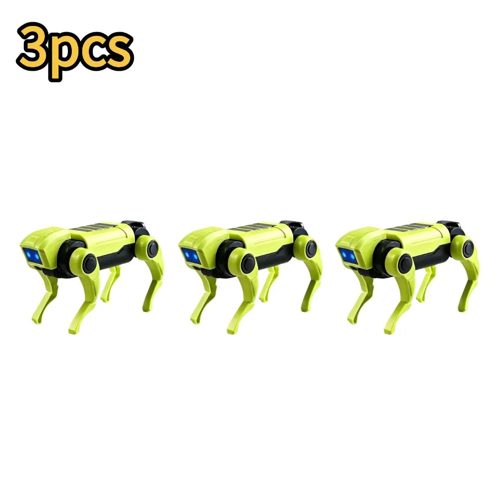 1-10PCS DIY Assembly RC Robot Dog Toy Remote Control Mechanical Robot Kit Science Teaching Model Electric Set Gift For Boys Kids