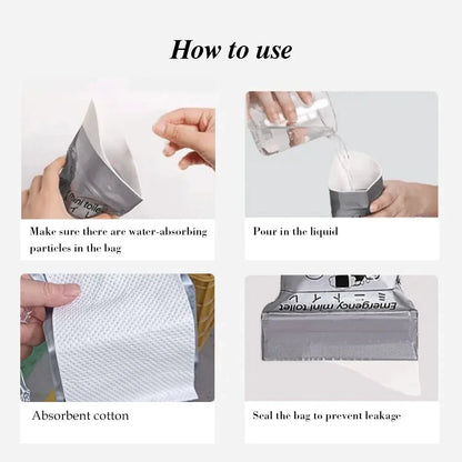 20-1PCS Outdoor Emergency Urinate Bags Disposable Piss Bag Travel Mini Mobile Toilet Portable Urine Bag Baby Vomiting Bag