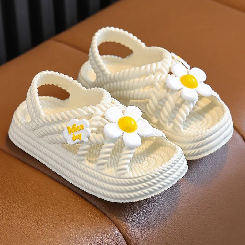 New Children's Slippers Summer Girls and Boys Bathroom Home Anti Slip Beach Shoes Soft Soled Baby Sandals