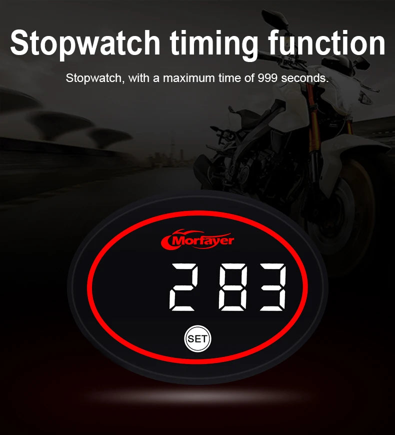 New Model Fashion Multi-functional  4-in-1 Motorcycle Touch Screen Voltmeter TIME TEMPERATURE With RGB