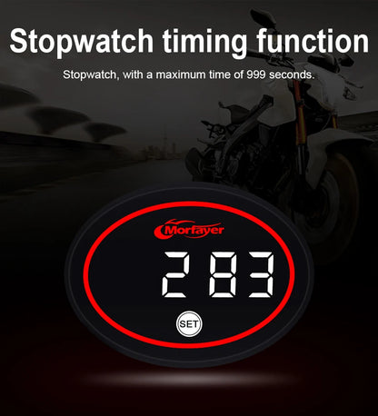 New Model Fashion Multi-functional  4-in-1 Motorcycle Touch Screen Voltmeter TIME TEMPERATURE With RGB