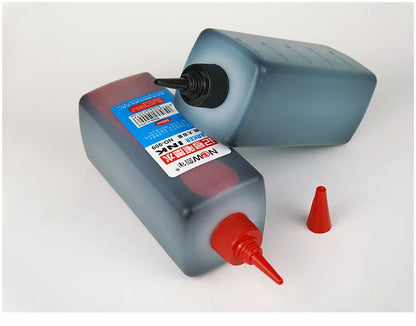 1 Box 500ml Permanent Marker Ink,Oily,Quick-Drying,Waterproof And Non-Fading,Non-Erasable 3 Colors Marker Ink Filler Liquid