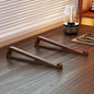 Portable Foldable Wooden Laptop Stand Ergonomic 12 Adjustable Angle Triangular Cooling Ventilation Design Office Desk Accessory