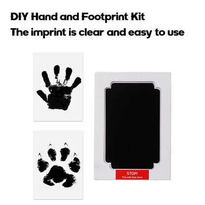 Baby Handprint Footprint Ink Pad Pet Paw Print Kit Non Toxic Clean Touch Safe Inkless Family Keepsake Newborn Baby Birthday Gift