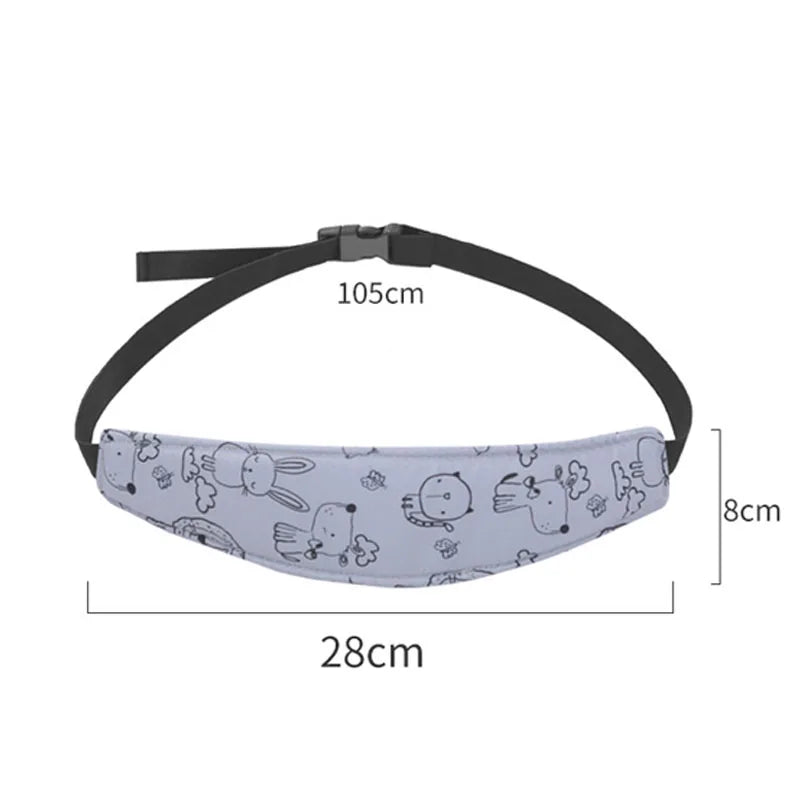 Baby Pillow Head Support Belt Set Protective Travel Car Seat Head Neck Support Pillows Newborn Children U Shape Headrest Cushion