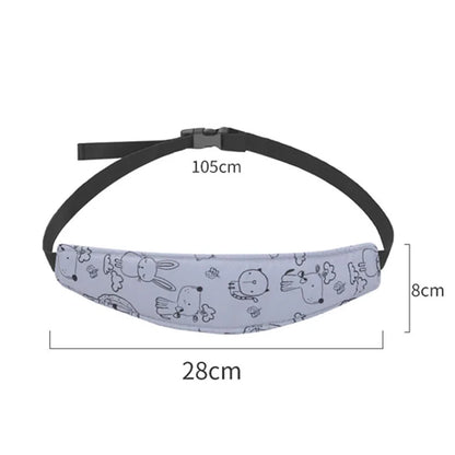 Baby Pillow Head Support Belt Set Protective Travel Car Seat Head Neck Support Pillows Newborn Children U Shape Headrest Cushion