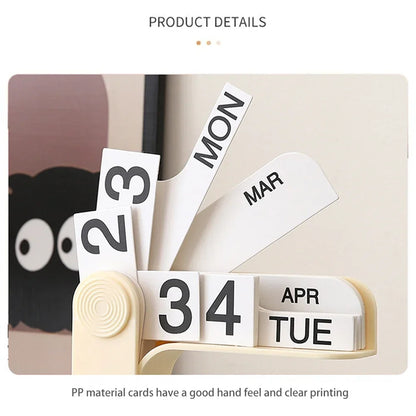 Creative Desktop Calendar Ins Design Eternal Flipping Calendar Simple Modern Calendar Living Room Decoration Office Stationery