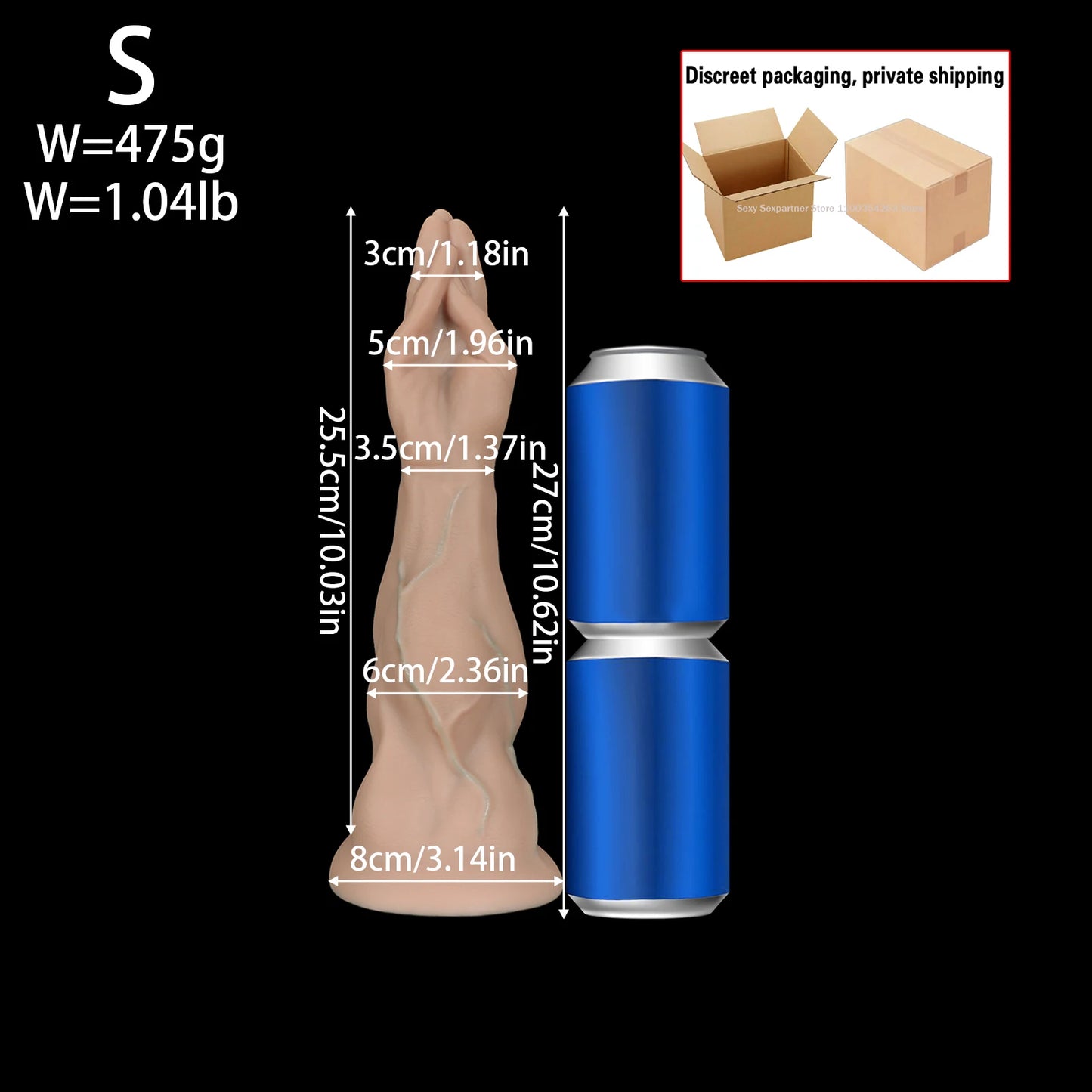 5 Sizes Huge Anal Plug Thick Arm Buttplug Silicone Suction Cup Veins Texture Palm Dildo Adult Sex Toy For Women Gay Masturbation