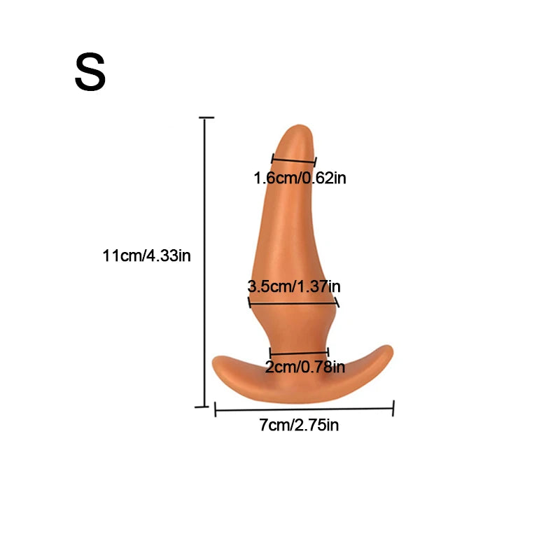 Soft Anal Plugs for Gay Men Prostate Massage Liquid Silicone 35-80mm Huge Butt Plug Anal Training Comfortable To Wear But Plug