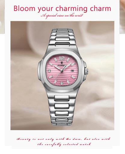 POEDAGAR Square Fashion Woman Wristwatch Luminous Waterproof Date Ladies Watch Luxury High Quality Quartz Women's Watches Reloj