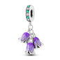 Original 925 Sterling Silver Charm Beads Clover Sunflower Tulip Carnation Pendant For Women Jewelry Fashion Gift