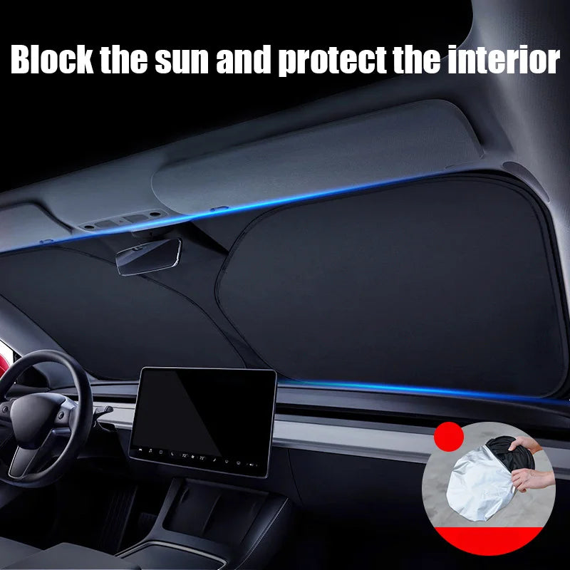 Car Front Window Windshield Sun Shade Cover Summer Sunscreen UV Protector Parasol Sunshade Auto Interior Accessories