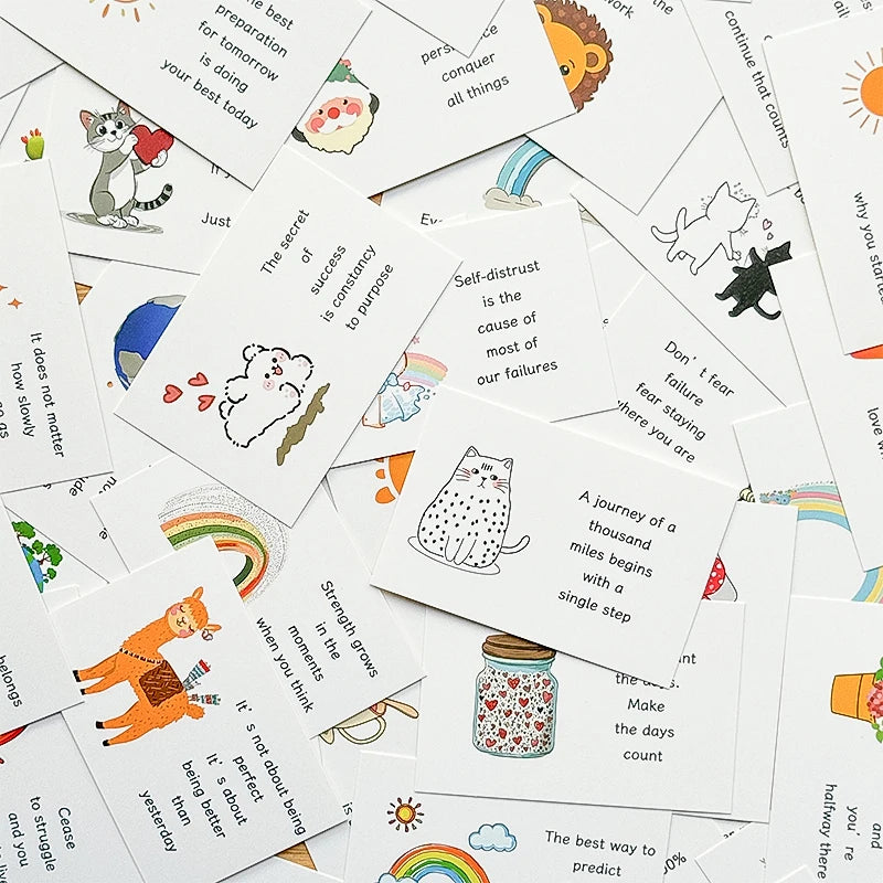 90pcs Inspirational Affirmation CardsMotivational QuotesMotivational InspirationBlessing CardsBirthday GiftsMessage Small Cards