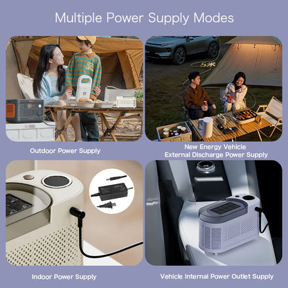 Electric Small Ice Maker Home Dormitory Office Camping Ice Automatic Ice Making Box Ice Machine Home Car Dual Use 12/110/220V